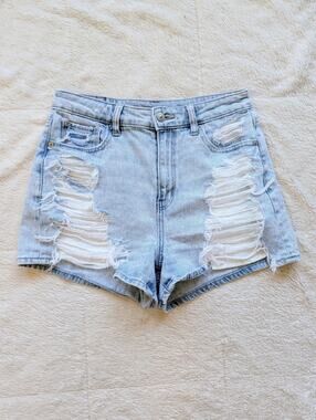 American Eagle Ultra Distressed Mom Shorts